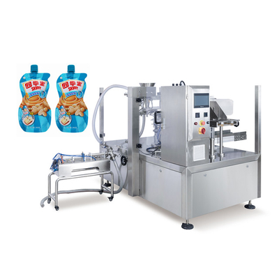 Stand Up Pouch Packaging Machine Spout Pouches Ketchup Juice Beverage