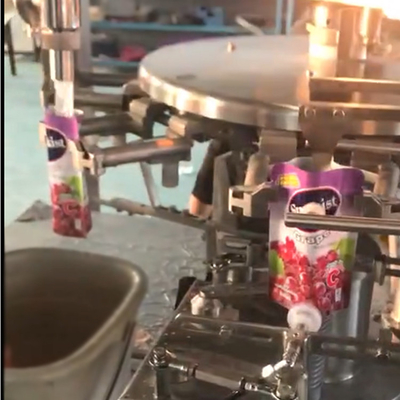 Stand Up Pouch Packaging Machine Spout Pouches Ketchup Juice Beverage