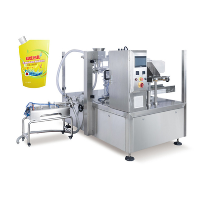 Fully Automatic Liquid Packing Machine Rotary Dairy Sauce Viscous Liquid