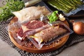 Premade Bags Packing Vacuum Machine Automatic Beef Steak Peas