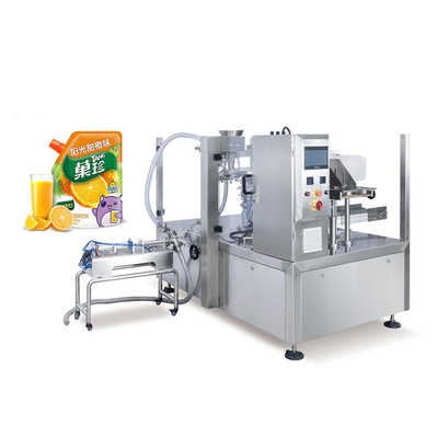 Premade Pouch To Bag Liquid Packing Machine With Liquid Pump Paste Pump