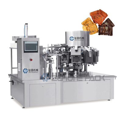ISO Meat Rotary Vacuum Packaging Machine Meat Seafood Deli Vacuum