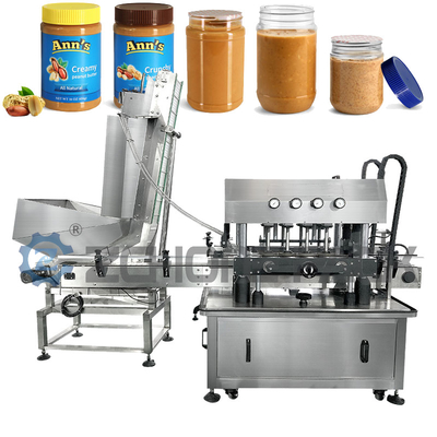 Fully Automatic Eight Wheel Rubbing Machine Plastic Screw Cap Filling Machine