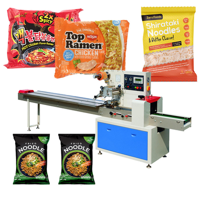 50HZ 60HZ Horizontal Flow Wrap Machine Noodle Maggi Packing