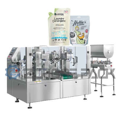 1.2KW Laundry Detergent Packaging Machine 8 Stations Running At The Same Time Packaging Equipment