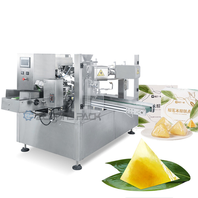 8 Station Zongzi Granule Packaging Machine With Automatic Vacuum Pumping System