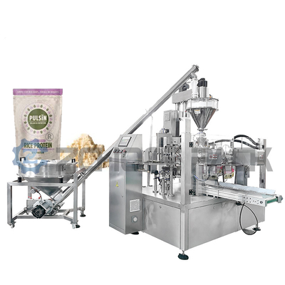Eight Station Protein Powder Packing Machine  60 Bags / Min 1.5kw 380v
