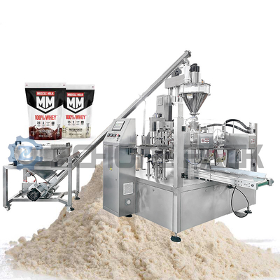 Eight Station Protein Powder Packing Machine  60 Bags / Min 1.5kw 380v