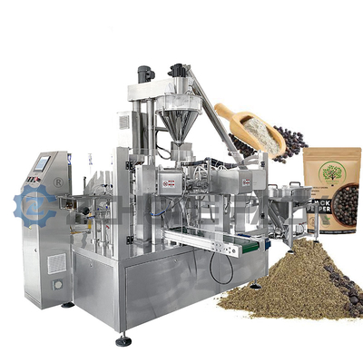 Automatic Bag Feeding Powder Packing Machine Multi Station Solid Beverage