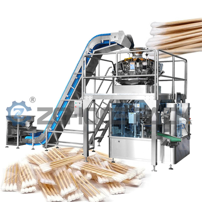 Granule Rotary Packaging Machine Cotton Swab Ice Cube Line Dumplings Chicken Wings