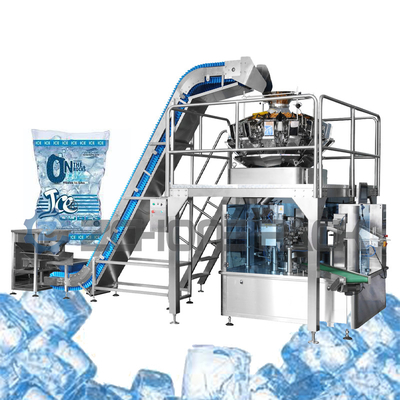 Multifunctional Powder Liquid Granule Ice Packing Equipment 30 Bag / Min