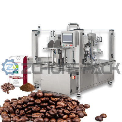 Coffee Bean Vacuum Packaging Machine High Speed Multi-station Automatic