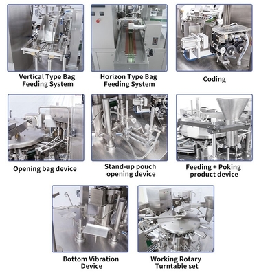 Poria Herb Granule Bag Packing Machine Automatic Multifunctional High Speed Packaging Machine