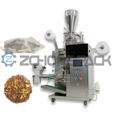 Tea Bag Packing Machine Marinade Tea Herbs Flower Spices Nylon Fabric Triangle Tea Bags Four Corners