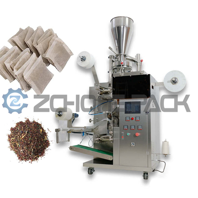 Tea Bag Packing Machine Marinade Tea Herbs Flower Spices Nylon Fabric Triangle Tea Bags Four Corners