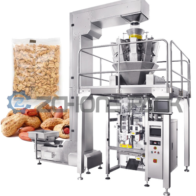 Peanut Granule Pillow Bag Back Seal Bag Four Side Seal Pouch Triangle Bags Vertical Packaging Machine