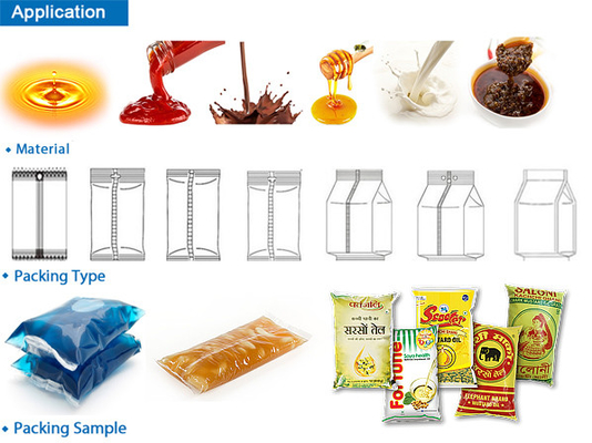 Bag Roll Film Paste Liquid Emulsion Drink Juice Sauce Milk Honey Chili Sauce Olive Oil Packaging Machine