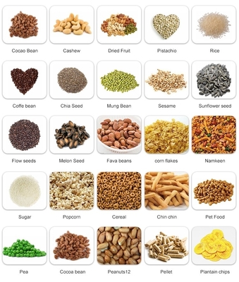 Multihead Automatic Food Packaging Machine With Weighing Filling Functions Plastic Pouches Premade Bags