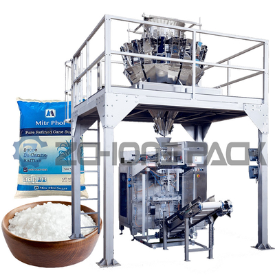 Ice Packaging Machine Solid Granule Weighing System Roll Film Bag Vertical Packaging Machinery