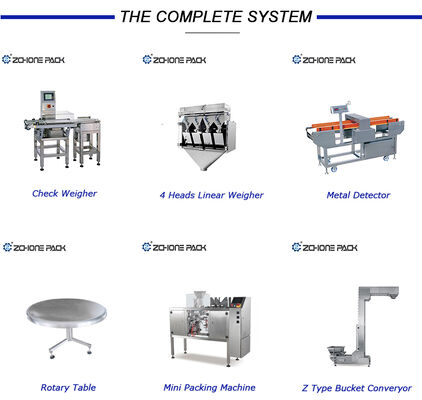 Automatic Zipper Stand-Up Pouch Packaging Machine with Bearing for Food Granules/Solids Plastic Film Packaging