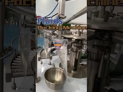 Achtstations-Rotationsflüssigkeitsverpackungsmaschine Fertigbeutel aus Edelstahl 304/316