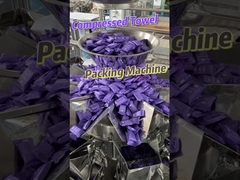 Acht-Stationen-Komprimiertes-Handtuch-Beutel-Zuführ-Verpackungsmaschine