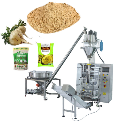 Vertical Powder Packaging Machine With Screw Metering Machine Raw Material Powder