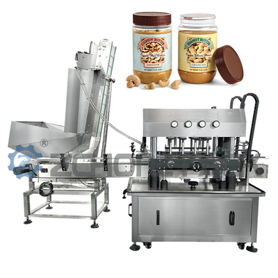 Fully Automatic Eight Wheel Rubbing Machine Plastic Screw Cap Filling Machine