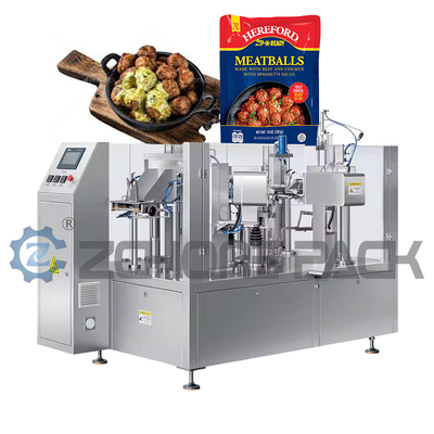 Meat Products Bagged Automatic Packaging Machine Under Material Sealing Vacuum Nitrogen