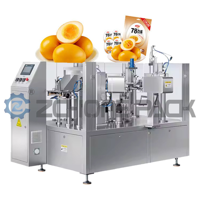 Snacks Meat Food Packaging Machine Vacuum Nitrogen Filling Dual Aterial Solid Liquid Powder