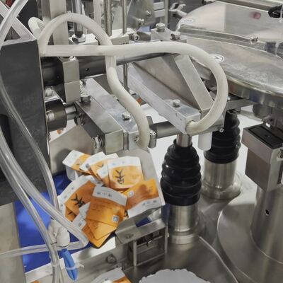 Tea Cake Packing Machine | Premade Pouch Packing Machine with Rotary Feeder & Nitrogen Flushing | Pu Er Tea Brick Packing Line